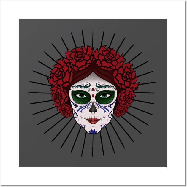 Sugar skull girl Wall Art by Noya_Bur